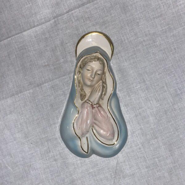 Madonna in ceramica appendibile a muro