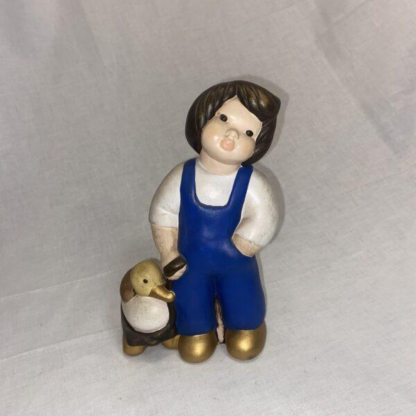 Statuetta THUN bambino con papera